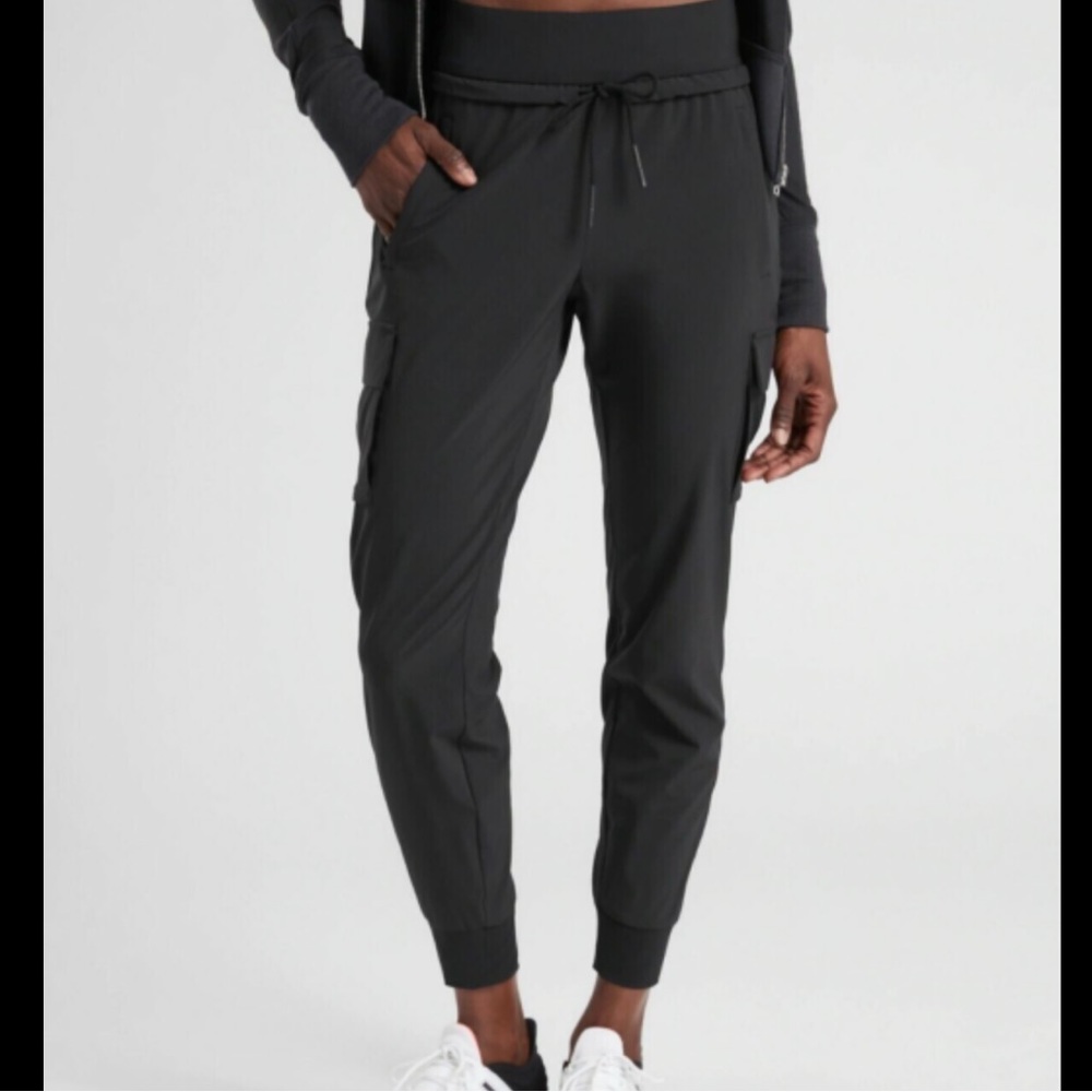 Athleta Black Track Joggers